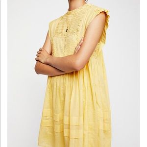 Free People Nobody Like You Embroidered Mini Dress